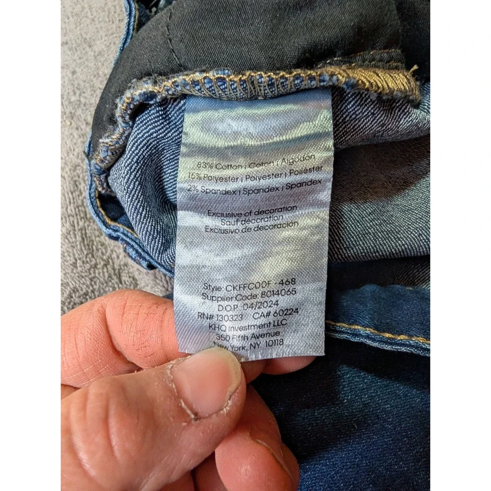 Calvin Klein Jeans Boys Size 14 Dark Wash Skinny‎ Denim Blue Jeans